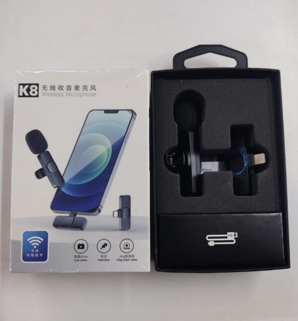 Micrófono inalámbrico recargable tipo lightning