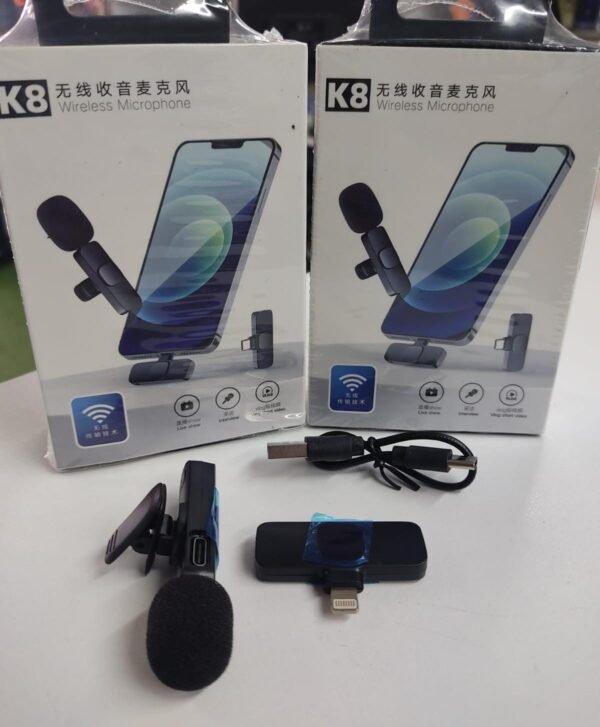 Micrófono inalámbrico recargable tipo lightning