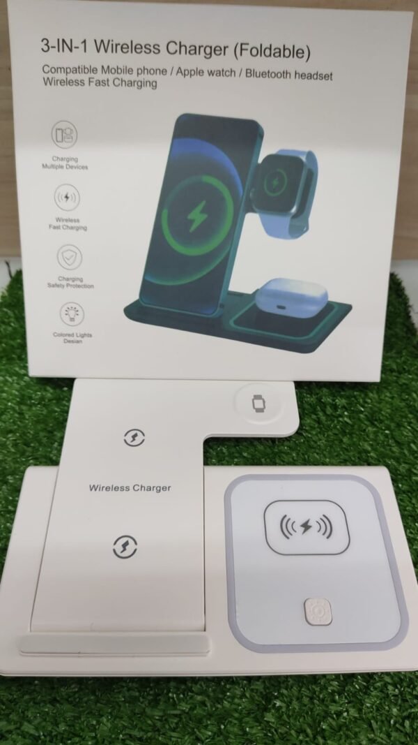 Base de carga inalámbrica 3 en 1 Base de carga inalámbrica 3 en 1