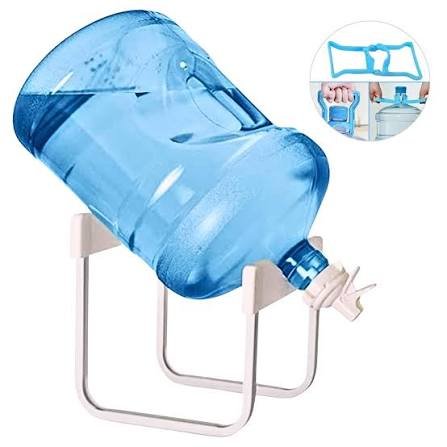 Soporte metálico para botellón de agua con tapa dispensador