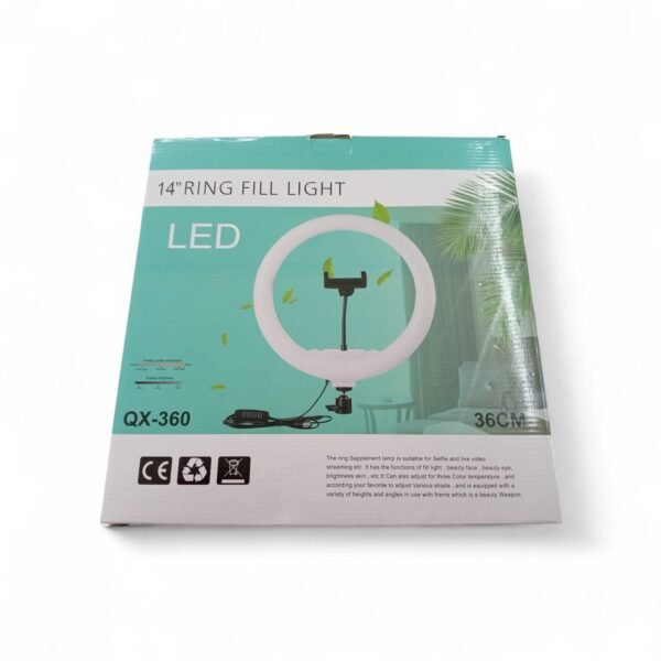 Aro de luz LED 14 pulgadas + trípode