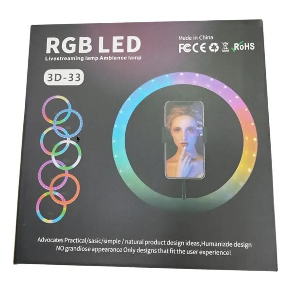 Aro de luz led 3D-33 Aro de luz RGB LED 3D-33