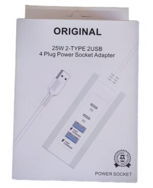 Regleta USB con 4 puertos tipo USB y C