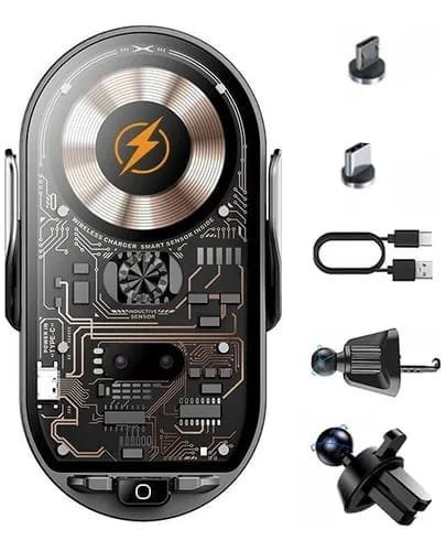 Soporte de auto magnético con carga inalámbrica