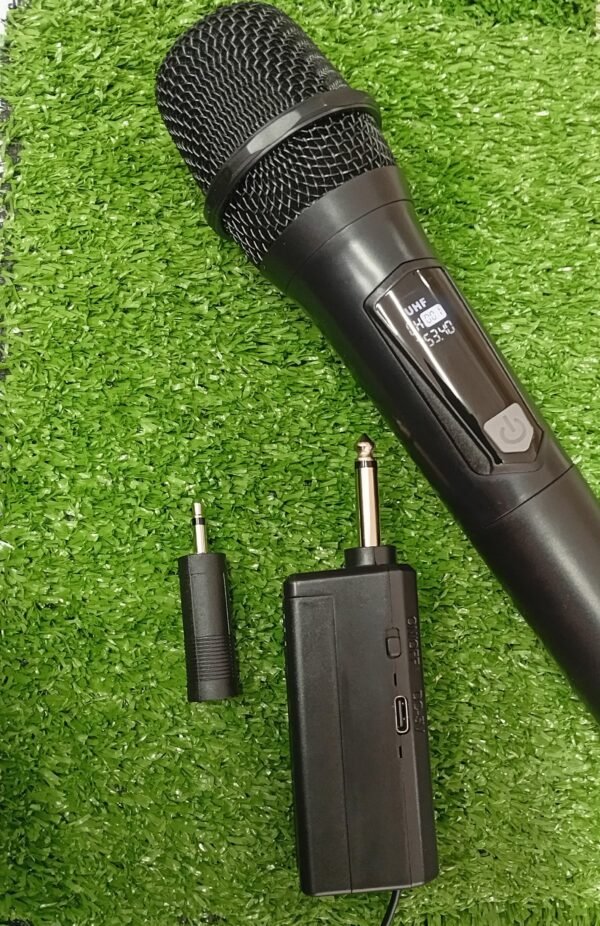 Micrófono inalámbrico recargable de mano