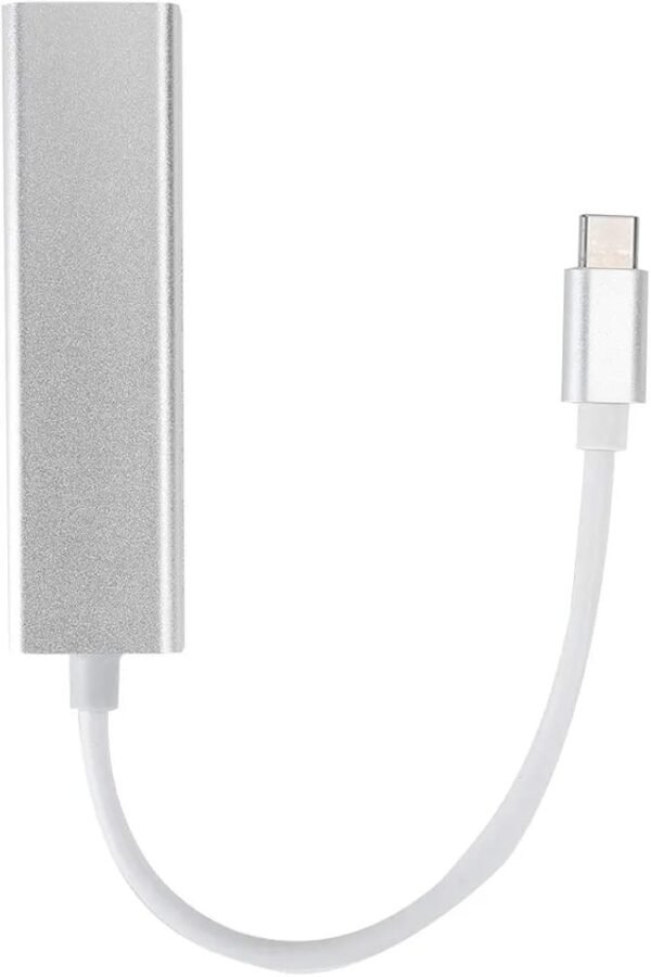 Adaptador de red tipo C a Rj45 + 3 Puertos usb