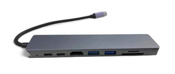 Adaptador tipo C 8 en 1