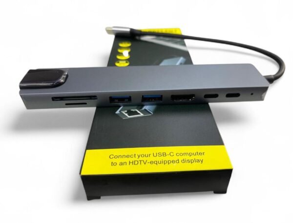 Adaptador tipo C 8 en 1