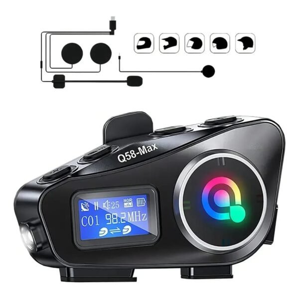 Intercomunicador Q58-Max para Moto