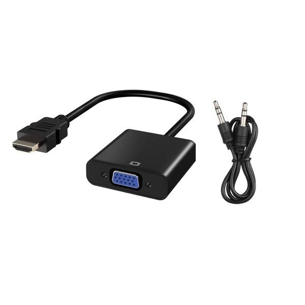 Adaptador HDMI a VGA Adaptador HDMI a VGA ➕ audio