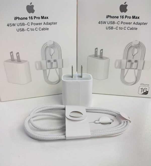 Cargador para iPhone 16 Pro Max 45w