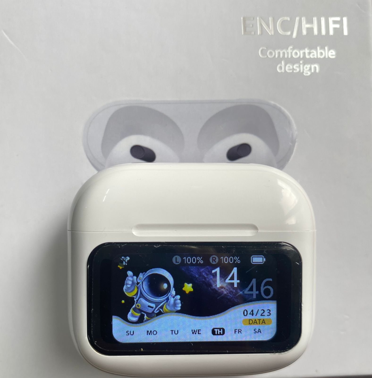 Audífonos Bluetooth con pantalla táctil ENC - Image 2