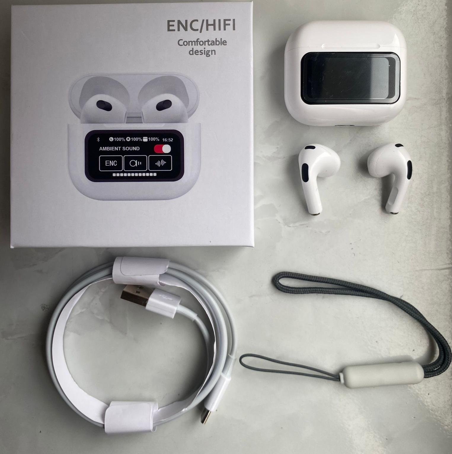Audífonos Bluetooth con pantalla táctil ENC - Image 4