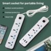 Regleta eléctrica de 4 puertos + 2 USB y 1 tipo-C