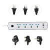 Regleta eléctrica de 4 puertos + 2 USB y 1 tipo-C