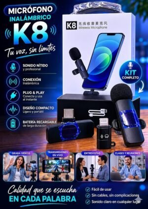 Micrófono inalámbrico iPhone K8