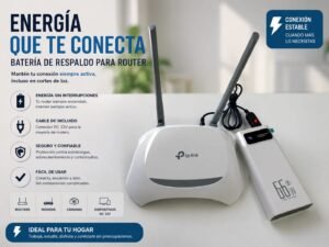 Batería para Router Batería para Router + cable USB a DC