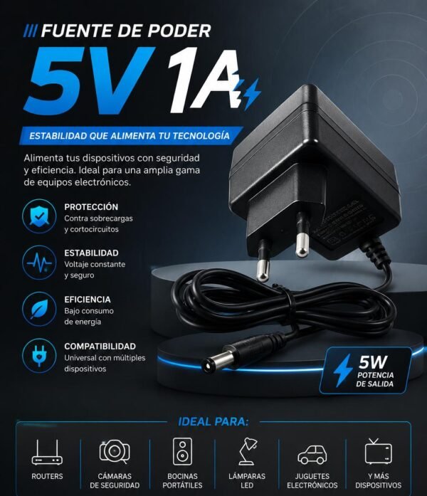 Fuente de poder Fuente de poder 5V 1A