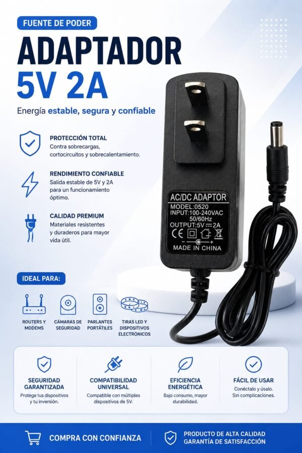 Fuente de poder Fuente de poder 5V 2A