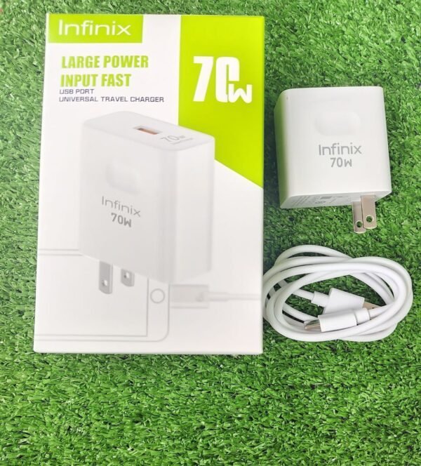 Cargador carga rápida Infinix 70w