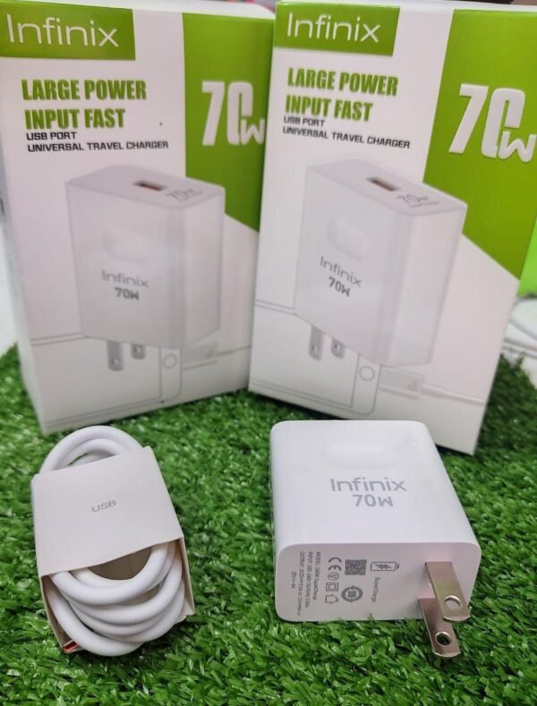Cargador carga rápida Infinix 70w