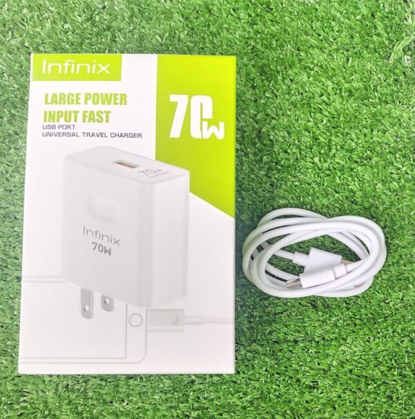 Cargador carga rápida Infinix 70w