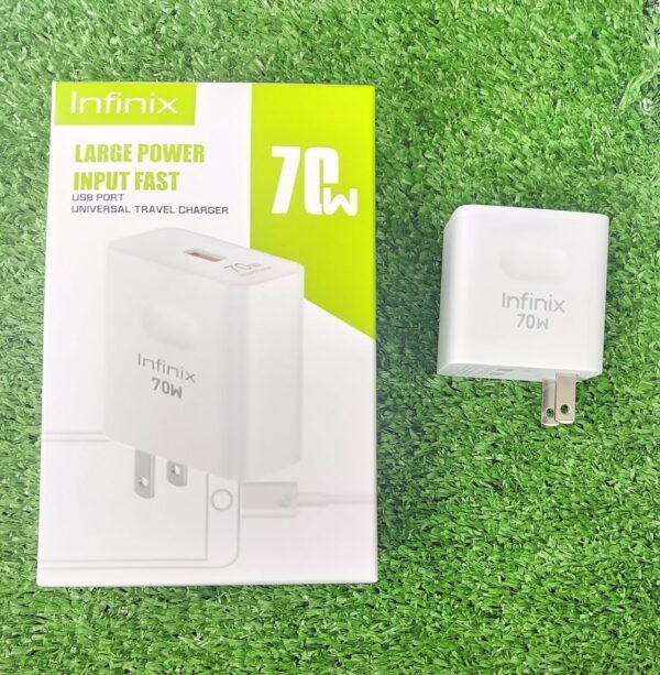 Cargador carga rápida Infinix 70w