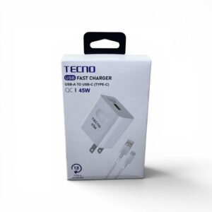Cargador Tecno de 45w carga rápida