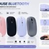 Mouse recargable Inalámbrico + Bluetooth
