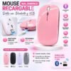 Mouse recargable Inalámbrico + Bluetooth