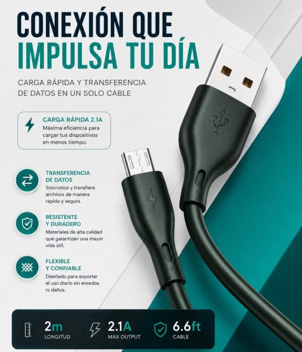 Cable v8 Cable v8 de 2 metros