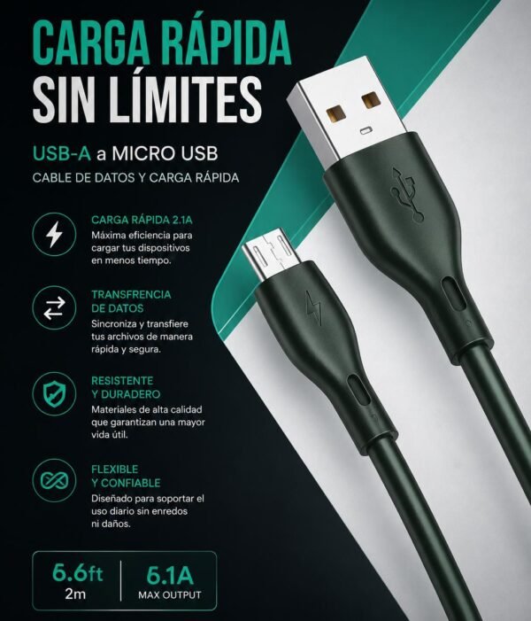 Cable v8 Cable v8 de 2 metros