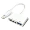 Adaptador lightning Adaptador OTG iPhone tipo Lightning 3 en 1