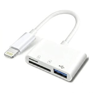 Adaptador lightning Adaptador OTG iPhone tipo Lightning 3 en 1