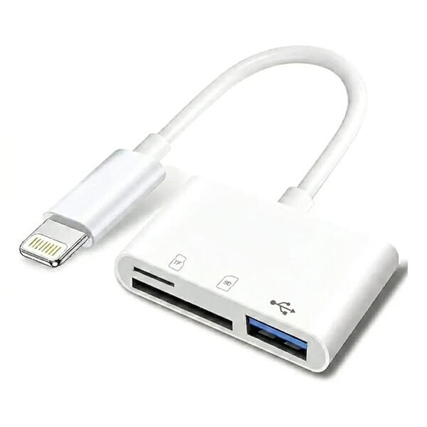 Adaptador lightning Adaptador OTG iPhone tipo Lightning 3 en 1