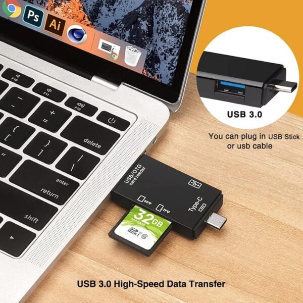 Adaptador OTG 6 en 1 Tipo C Adaptador OTG 6 en 1 Tipo C