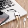 Adaptador Tipo C a audífonos y carga Adaptador Tipo C a audífonos y carga