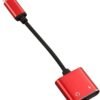 Adaptador Tipo C a audífonos y carga Adaptador Tipo C a audífonos y carga