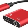 Adaptador Tipo C a audífonos y carga Adaptador Tipo C a audífonos y carga