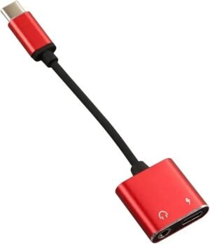 Adaptador Tipo C a audífonos y carga Adaptador Tipo C a audífonos y carga