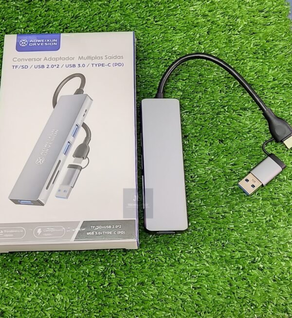 Adaptador 6 en 1 tipo-C