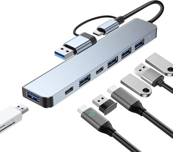 Adaptador 7 en 1 tipo-C