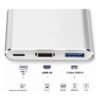Adaptador tipo C a USB - HDMI - TIPO C 3 EN 1