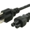 Cable de poder tipo trebol 3 puntos 2 metros
