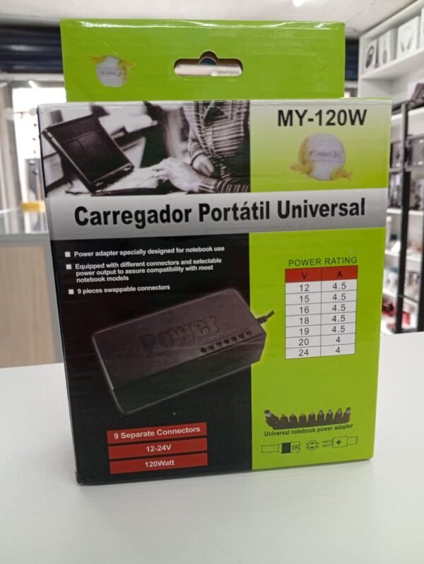 Cargador portátil universal para laptop MY-120W jn864
