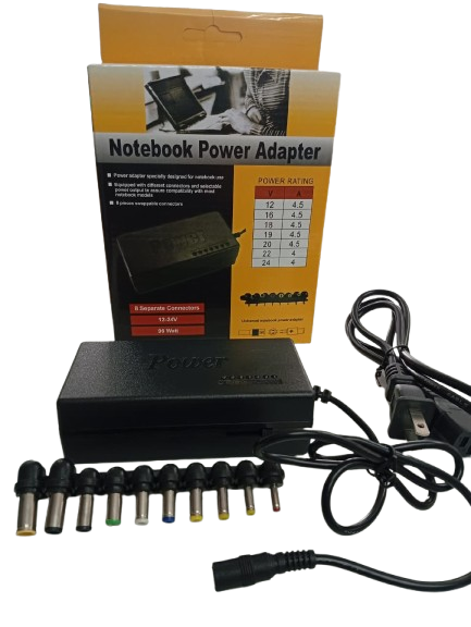 Adaptador de corriente universal para laptop 96W (12V–24V)