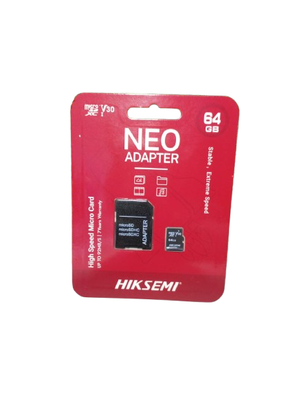 Tarjeta MicroSD HIKSEMI 64GB